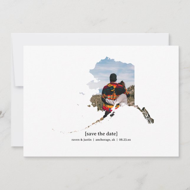 Alaska Enregistrer le Carte photo de date (Devant)