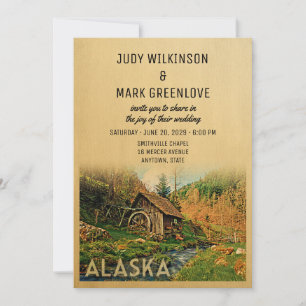 Alaska Faire-part de mariage Russe Cabine Mill Woo