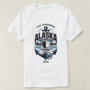 Alaska Family Cruise Custom Matching Name Year T-Shirt