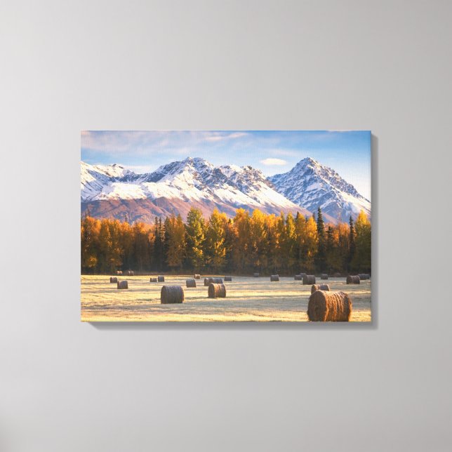 Alaska Farming Canvas Print (Front)