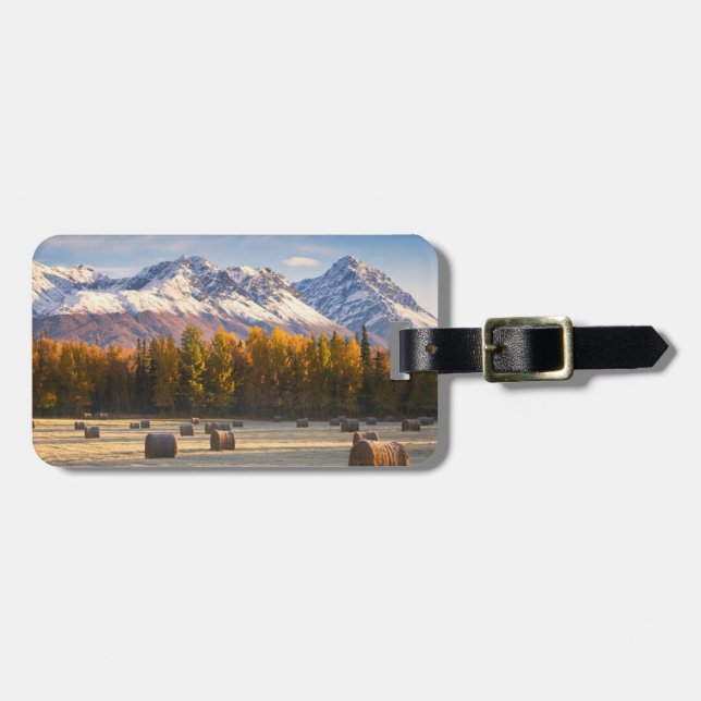 Alaska Farming Luggage Tag (Front Horizontal)