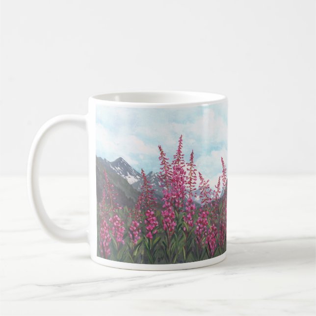 Alaska Fireweed Mug (Left)