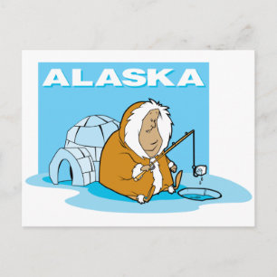 Alaska Fishing Postcard