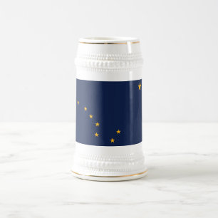ALASKA FLAG BEER STEIN