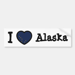 Alaska Flag Bumper Sticker