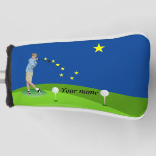 Alaska flag golf head cover