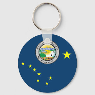 Alaska flag keychain
