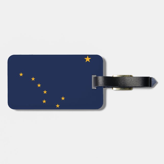 Alaska Flag Luggage Tag (Back Horizontal)