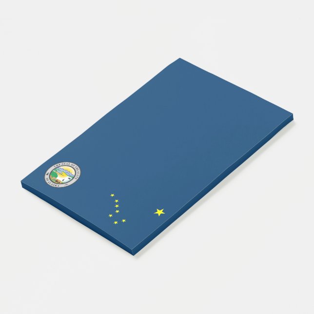 Alaska flag post-it notes (Angled)