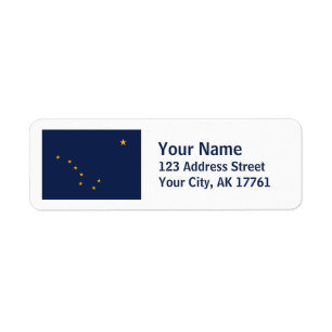 Alaska Flag Return Address Labels
