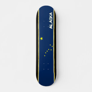 Alaska flag skateboard