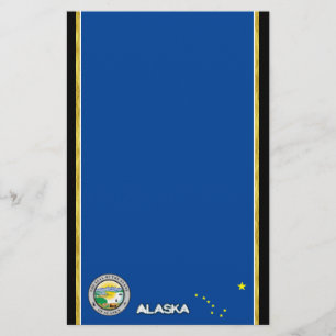 Alaska flag stationery