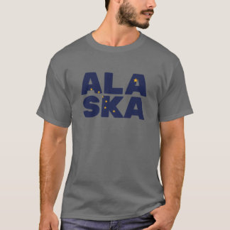 Alaska Flag Text T-Shirt