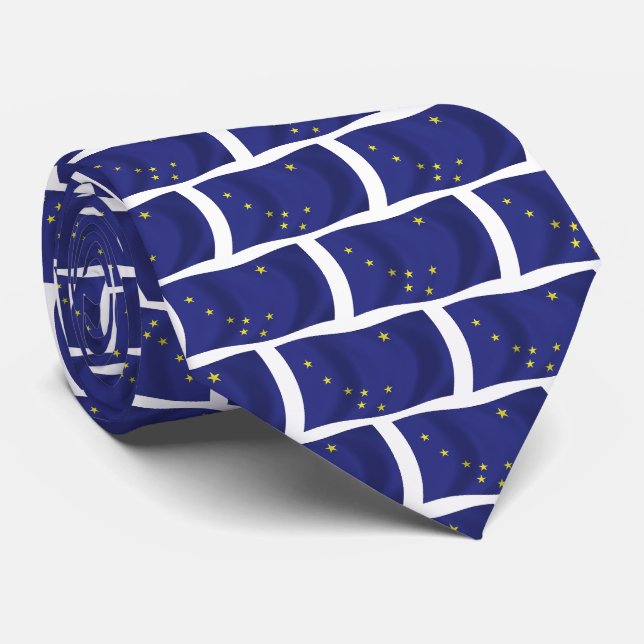 Alaska Flag Tie (Rolled)
