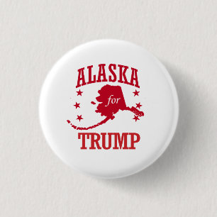 ALASKA FOR DONALD TRUMP 1 INCH ROUND BUTTON