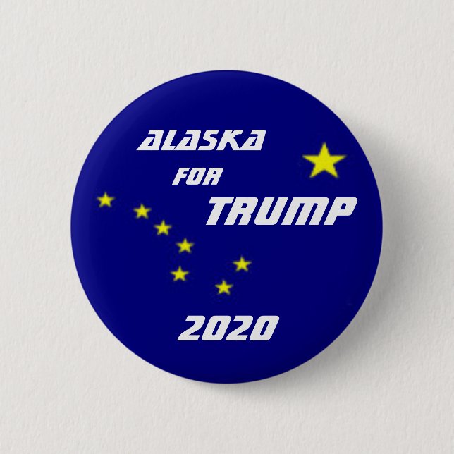 Alaska for Trump 2020 2 Inch Round Button (Front)