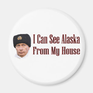 Alaska from my house magnet