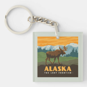 Alaska   Frontier Moose Keychain