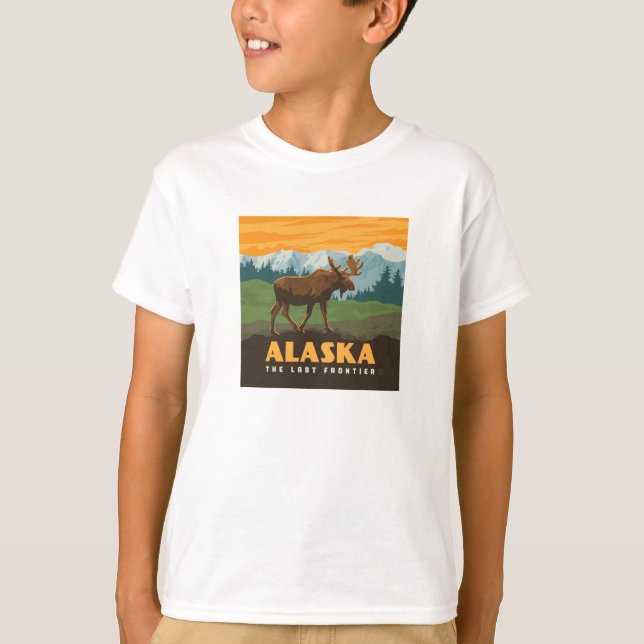 Alaska | Frontier Moose T-Shirt (Front)