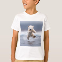 Alaska Funny Polar Bear Cub Kids’ T-Shirt