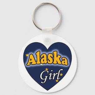 Alaska Girl Keychain
