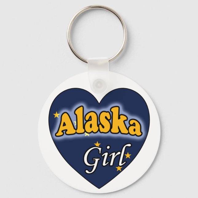 Alaska Girl Keychain (Front)