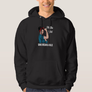 Alaska Girl Unbreakable Alaska State Map Flag Souv Hoodie