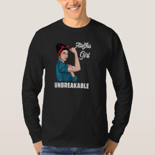 Alaska Girl Unbreakable Alaska State Map Flag Souv T-Shirt
