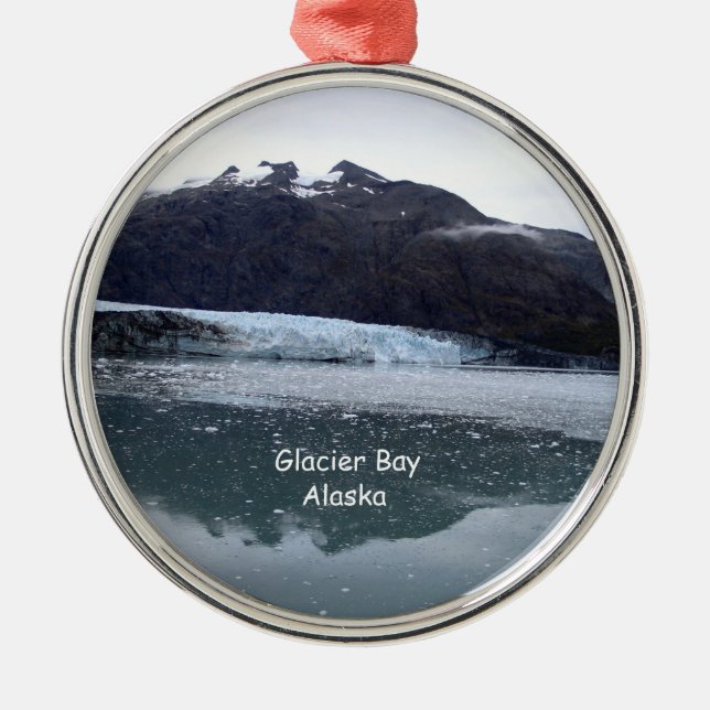 Alaska, Glacier Bay Metal Ornament (Front)