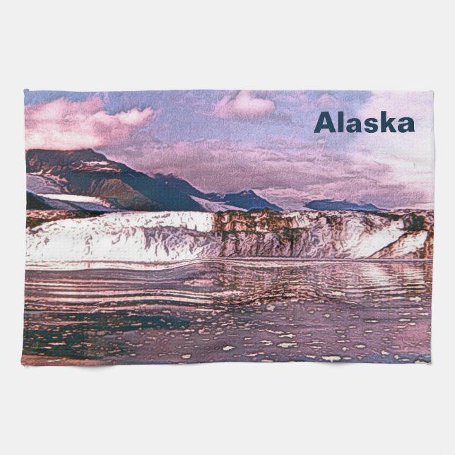 Alaska Glacier Kitchen Towel (Horizontal)