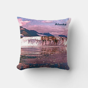 Alaska Glacier Throw Pillow