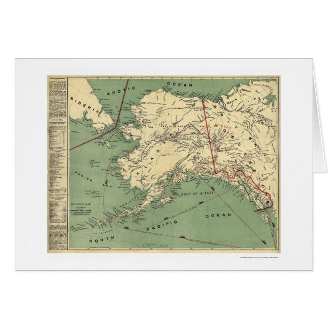 Alaska Gold Fields Map 1897 (Front Horizontal)