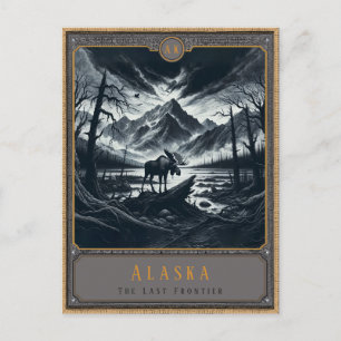 Alaska Gothic Art Postcard