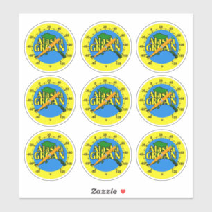 Alaska Groan Thermometer Sticker