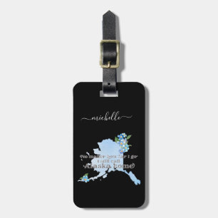 Alaska Home Custom Text and Colour Luggage Tag
