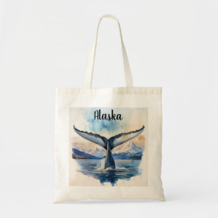 Alaska Humpback Whale Tote Bags