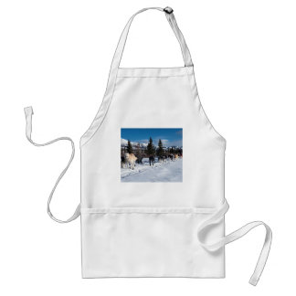 Alaska Husky Dog Sled Race Standard Apron