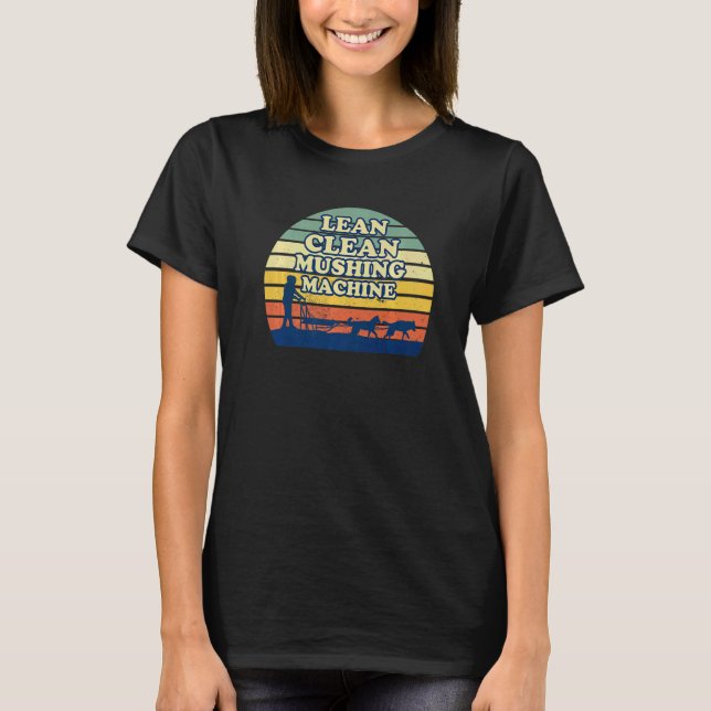 Alaska Husky Sledding Sled Dog Racing Dog Sled Rid T-Shirt (Front)