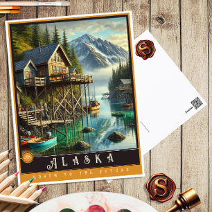Alaska   Hyper-Realistic State Postcard