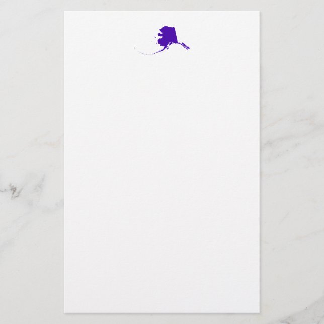 Alaska in Purple Stationery (Front)