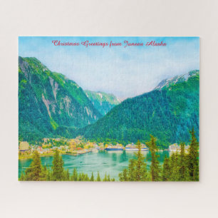 Alaska Juneau Christmas Greetings Jigsaw Puzzle