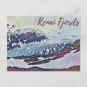 Alaska Kenai Glacier Photography Postcard