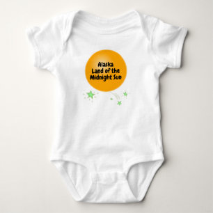 Alaska Land of Midnight Sun Baby Bodysuit