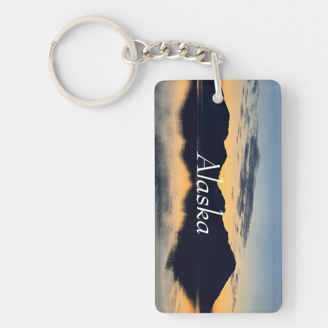 Alaska - Land of the Midnight Sun Keychain (Front)
