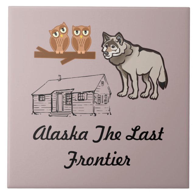Alaska Last Frontier Tile (Front)