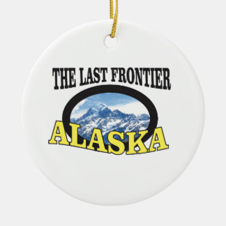 alaska logo art ceramic ornament