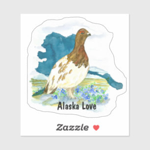 Alaska Love Willow Ptarmigan Bird Nature Souvenir