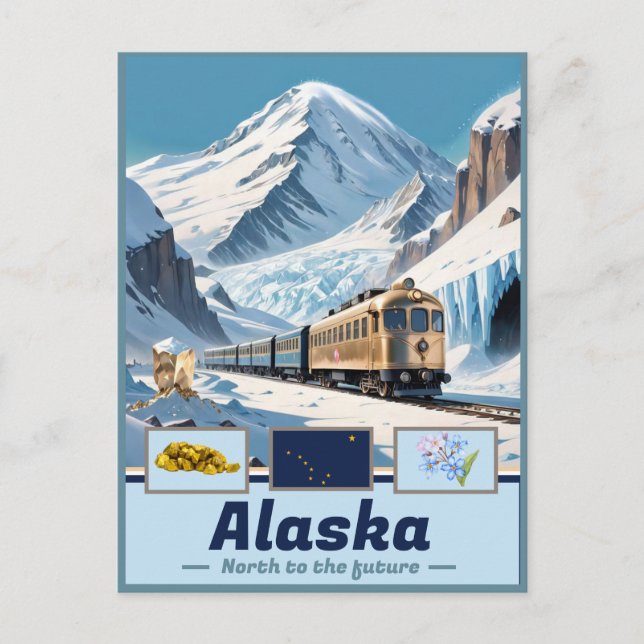 Alaska Majestic Fusion: Artistic Postcard (Front)