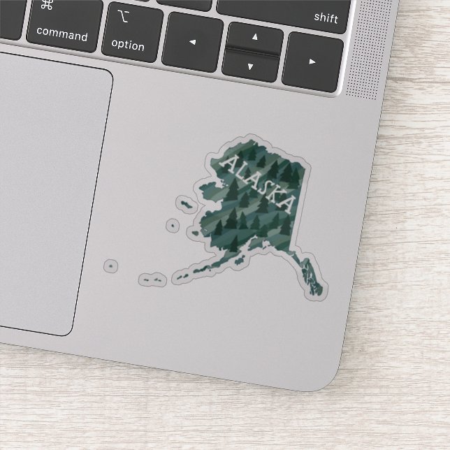 ALASKA MAP Coloured Pencil Art (Detail)