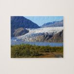 Alaska Mendenhall Glacier Juneau Jigsaw Puzzle<br><div class="desc">This design may be personalized by choosing the customize option to add text or make other changes. If this product has the option to transfer the design to another item, please make sure to adjust the design to fit if needed. Contact me at colorflowcreations@gmail.com if you wish to have this...</div>